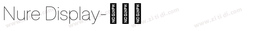 Nure Display字体转换 Nure Display字体转换